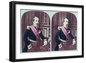 Napoleon III, circa 1860, Coloured Stereoscopic Photograph Taken Between 1860 and 1870-null-Framed Giclee Print