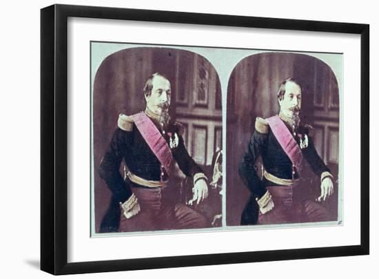 Napoleon III, circa 1860, Coloured Stereoscopic Photograph Taken Between 1860 and 1870-null-Framed Giclee Print