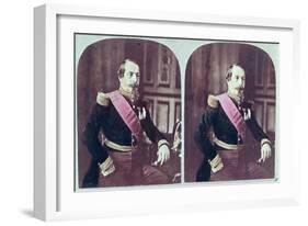 Napoleon III, circa 1860, Coloured Stereoscopic Photograph Taken Between 1860 and 1870-null-Framed Giclee Print