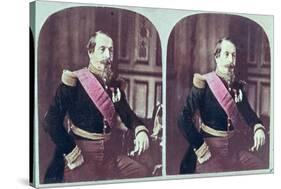 Napoleon III, circa 1860, Coloured Stereoscopic Photograph Taken Between 1860 and 1870-null-Stretched Canvas