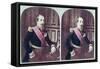 Napoleon III, circa 1860, Coloured Stereoscopic Photograph Taken Between 1860 and 1870-null-Framed Stretched Canvas