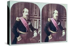 Napoleon III, circa 1860, Coloured Stereoscopic Photograph Taken Between 1860 and 1870-null-Stretched Canvas
