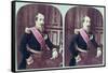 Napoleon III, circa 1860, Coloured Stereoscopic Photograph Taken Between 1860 and 1870-null-Framed Stretched Canvas