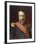 Napoléon III, en uniforme de général de Division, dans son Grand Cabinet aux Tuileries, en 1862-Hippolyte Flandrin-Framed Giclee Print