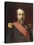 Napoléon III, en uniforme de général de Division, dans son Grand Cabinet aux Tuileries, en 1862-Hippolyte Flandrin-Stretched Canvas