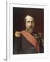 Napoléon III, en uniforme de général de Division, dans son Grand Cabinet aux Tuileries, en 1862-Hippolyte Flandrin-Framed Giclee Print