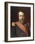 Napoléon III, en uniforme de général de Division, dans son Grand Cabinet aux Tuileries, en 1862-Hippolyte Flandrin-Framed Giclee Print