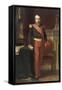 Napoléon III, en uniforme de général de Division, dans son Grand Cabinet aux Tuileries, en 1862-Hippolyte Flandrin-Framed Stretched Canvas