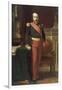 Napoléon III, en uniforme de général de Division, dans son Grand Cabinet aux Tuileries, en 1862-Hippolyte Flandrin-Framed Giclee Print