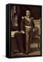 Napoleon III, Flandrin, Büste, Stuhl, Uniform-null-Framed Stretched Canvas