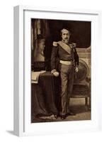 Napoleon III, Flandrin, Büste, Stuhl, Uniform-null-Framed Giclee Print