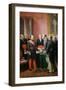 Napoleon III gives a letter to the baron Haussmann June 16, 1859-Adolphe Yvon-Framed Giclee Print
