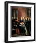 Napoleon III Hands over Decree Allowing Annexation of Suburban Communes of Paris-Adolphe Yvon-Framed Giclee Print