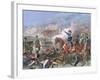 Napoleon III in the Battle of Solferino (1859). Colored Engraving.-Tarker-Framed Giclee Print