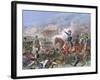 Napoleon III in the Battle of Solferino (1859). Colored Engraving.-Tarker-Framed Giclee Print