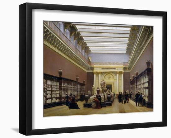 Napoleon III Museum, Pottery Hall at Louvre Museum, 1866-Charles Giraud-Framed Giclee Print