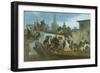 Napoleon III Visiting Flood Victims of Tarascon in June 1856, 1856-William Adolphe Bouguereau-Framed Premium Giclee Print