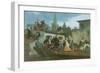 Napoleon III Visiting Flood Victims of Tarascon in June 1856, 1856-William Adolphe Bouguereau-Framed Giclee Print