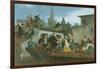 Napoleon III Visiting Flood Victims of Tarascon in June 1856, 1856-William Adolphe Bouguereau-Framed Giclee Print