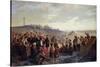 Napoleon III Visiting the Slate Quarries of Angers, 1856-Alexandre Antigna-Stretched Canvas