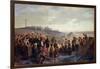 Napoleon III Visiting the Slate Quarries of Angers, 1856-Alexandre Antigna-Framed Giclee Print