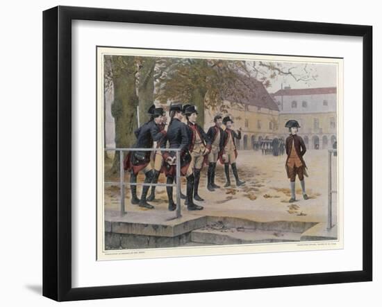 Napoleon in 1779 as a "Nouveau" at the Military School at Brienne-Maurice Realier-Dumas-Framed Art Print