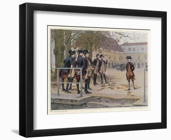 Napoleon in 1779 as a "Nouveau" at the Military School at Brienne-Maurice Realier-Dumas-Framed Art Print