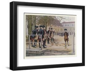 Napoleon in 1779 as a "Nouveau" at the Military School at Brienne-Maurice Realier-Dumas-Framed Art Print