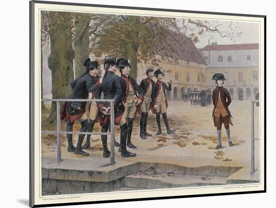 Napoleon in 1779 as a "Nouveau" at the Military School at Brienne-Maurice Realier-Dumas-Mounted Art Print