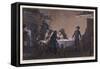 Napoleon in 1793 at the Supper of Beaucaire-Lecomte-de-nouy-Framed Stretched Canvas