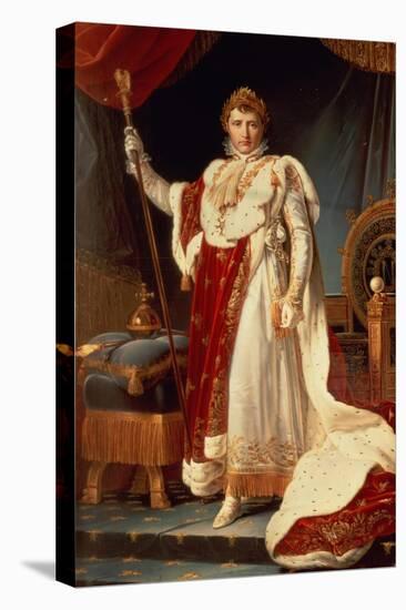 Napoleon in Coronation Robes, circa 1804-Francois Gerard-Stretched Canvas