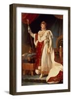 Napoleon in Coronation Robes, circa 1804-Francois Gerard-Framed Giclee Print