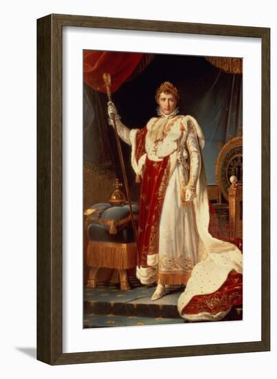 Napoleon in Coronation Robes, circa 1804-Francois Gerard-Framed Giclee Print