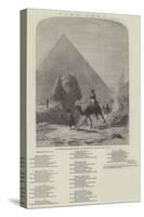 Napoleon in Egypt (Forty Centuries Look Down Upon Him)-Karl Girardet-Stretched Canvas