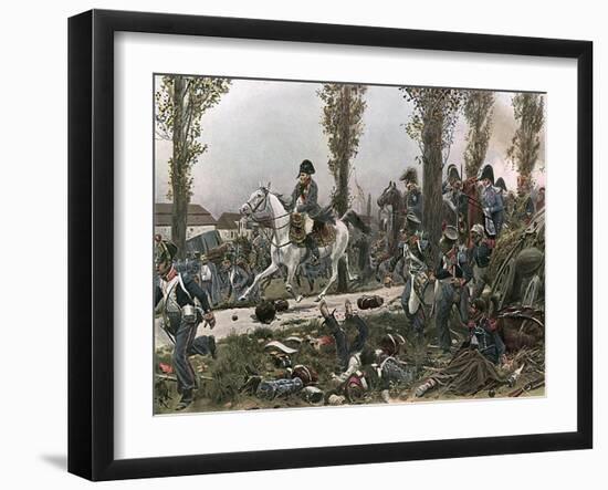 Napoleon in Flight 1813-R Knoetel-Framed Art Print