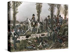 Napoleon in Flight 1813-R Knoetel-Stretched Canvas