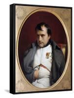 Napoleon in Fontainebleau-Paul Delaroche-Framed Stretched Canvas