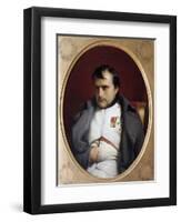 Napoleon in Fontainebleau-Paul Delaroche-Framed Giclee Print