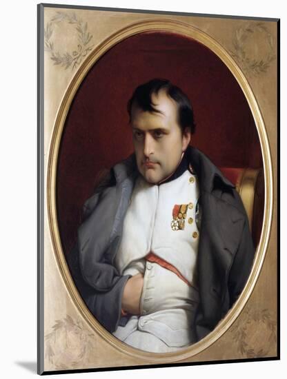 Napoleon in Fontainebleau-Paul Delaroche-Mounted Giclee Print