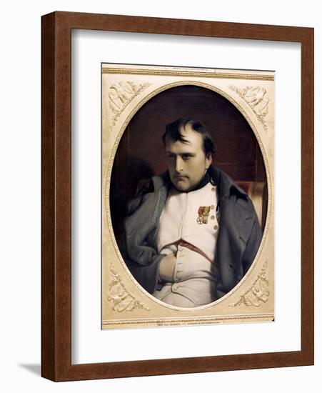 Napoleon in Fountainebleau-Paul Delaroche-Framed Giclee Print