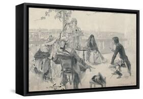 'Napoleon in Society at Valence. 1785', (1896)-M Haider-Framed Stretched Canvas
