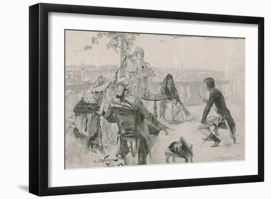 Napoleon in Society at Valence-null-Framed Giclee Print