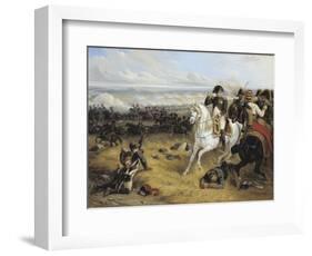 Napoleon in the Battle of Wagram (5-6 Juillet 1809) - Par Bellange, Hippolyte (1800-1866), 1841 - O-Joseph-louis-hippolyte Bellange-Framed Giclee Print