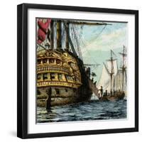 Napoleon in the Bellerophon, 1815-null-Framed Giclee Print