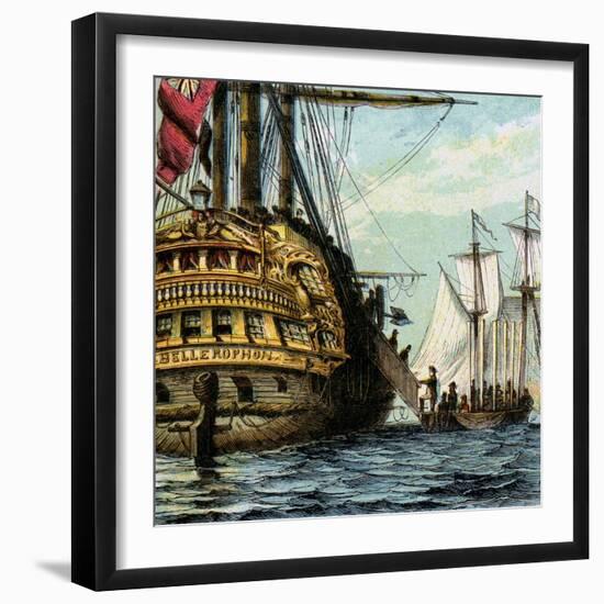 Napoleon in the Bellerophon, 1815-null-Framed Giclee Print