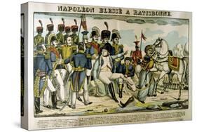 Napoleon Injured at Ratisbon, April 1809-Francois Georgin-Stretched Canvas