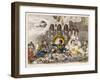 Napoleon is About to Make a Meal of England When Writing on the Wall Warns Him to Think Again-James Gillray-Framed Art Print