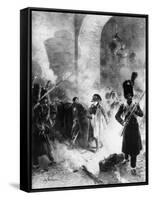 Napoleon Leaving Burning Kremlin-null-Framed Stretched Canvas