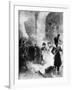 Napoleon Leaving Burning Kremlin-null-Framed Giclee Print