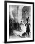 Napoleon Leaving Burning Kremlin-null-Framed Giclee Print